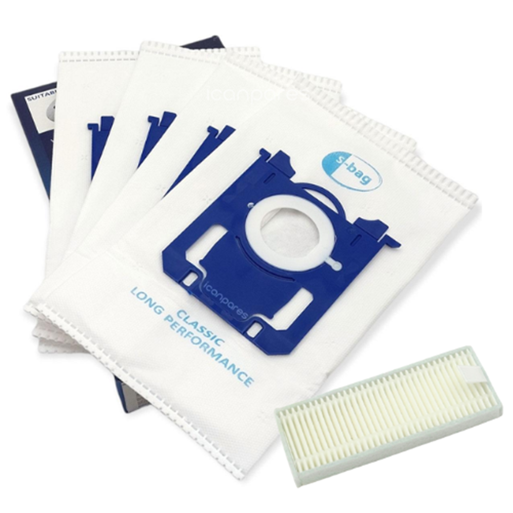 Philips Uyumlu HomeRun 3000 Serisi Aqua XU3110 Robot Süpürge Toz Torbası ve Filtre Seti