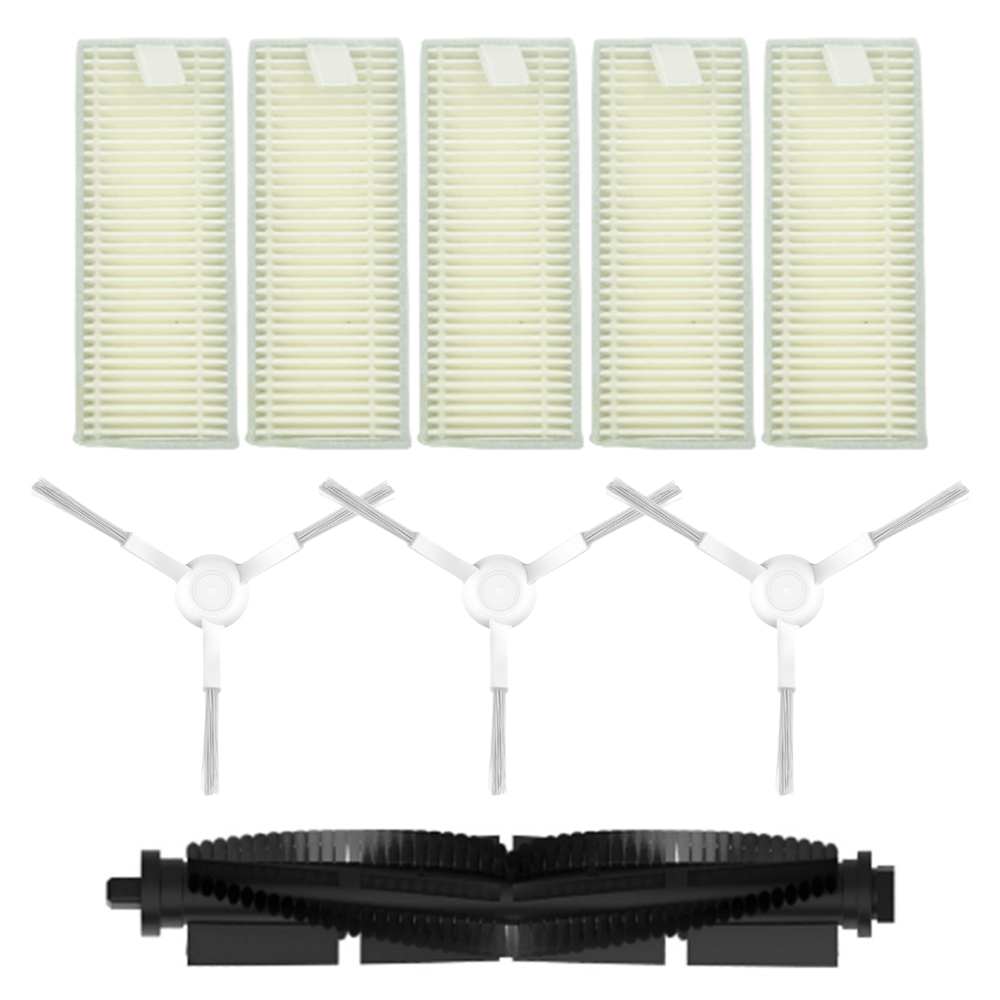 Philips Uyumlu HomeRun 3000 Serisi Aqua XU3000 Robot Süpürge Ana Fırçası, Hepa Filtre 5 Adet, Yan Fırça 3 Adet