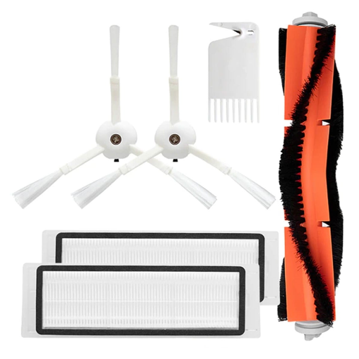 Roborock Uyumlu S6 Max V Robot Süpürge Ana Fırça, Hepa Filtre X2, Yan Fırça X2