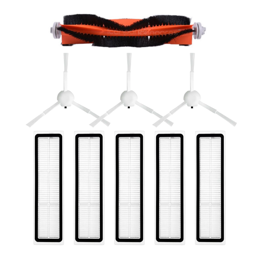 Xiaomi Uyumlu Trouver Finder LDS RLS3 Robot Süpürge Ana Fırça, Hepa Filtre X5, Yan Fırça X3