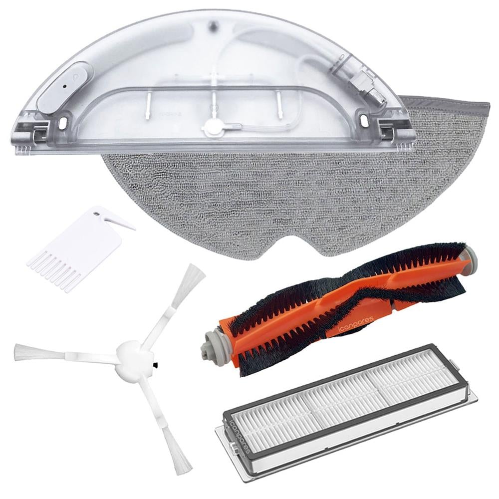 Xiaomi Vacuum Mop 1C ve 2C ile Uyumlu Robot Süpürge 6lı Yedek Parça Set