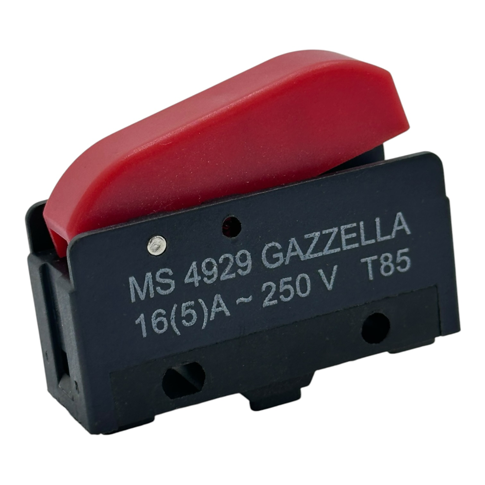 Buharlı Ütü Açma Kapama Anahtarı MS 4929 Gazzella - Kırmızı Tuşlu, 16(5)A 250V T85
