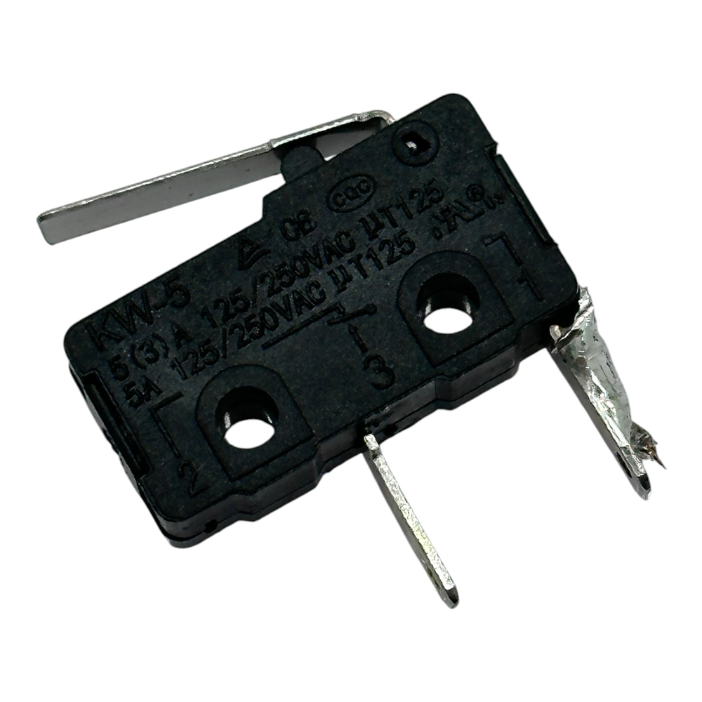 KW-5 Paletli Mikro Switch - 2 Uçlu, 5(3)A 125/250V AC T125, 20 mm Gövde