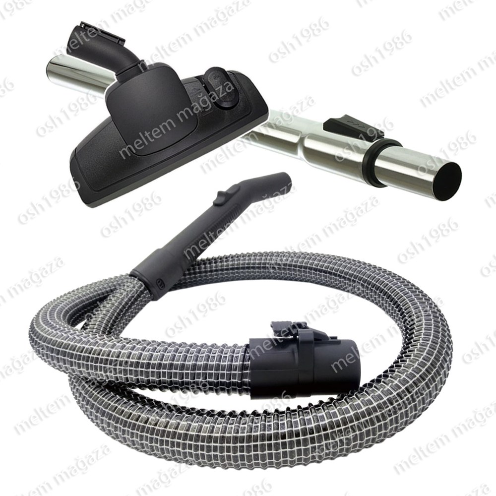 Samsung Uyumlu SC 4380 Elektrikli Süpürge Çelik Telli Hortumu Emici Yer Başlığı Teleskopik Boru