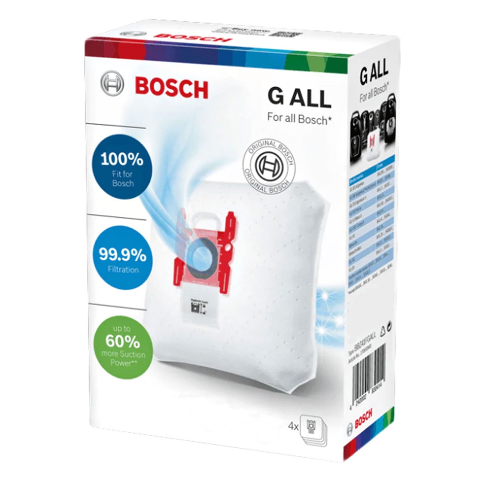 Siemens Uyumlu VS 63A17 Süpürge Toz Torbası 4 Adet Kutulu