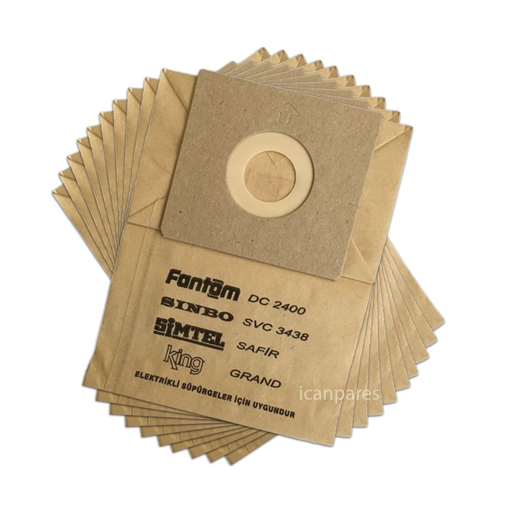 Fantom Carbon DC 2000 Süpürge Kağıt Toz Torbası (10 Adet)