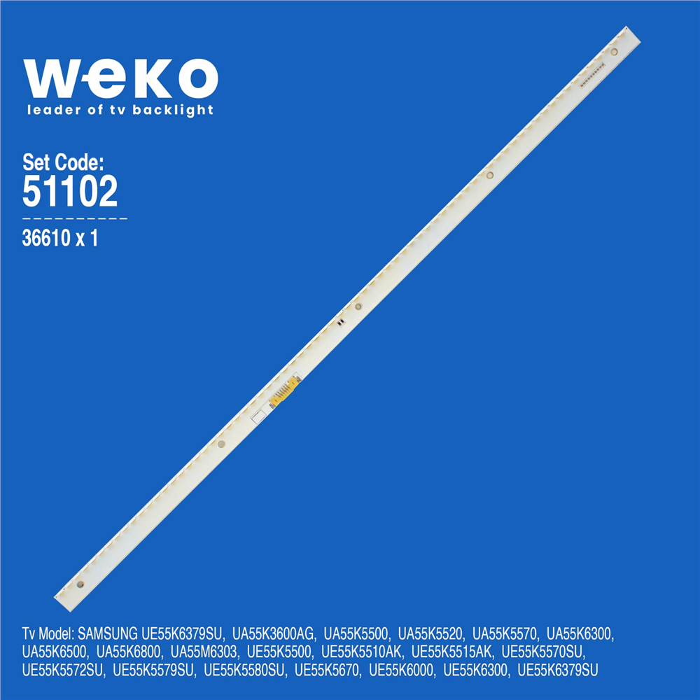 Samsung Uyumlu UE55K5515AK TV LED Bar Seti (1 Adet)