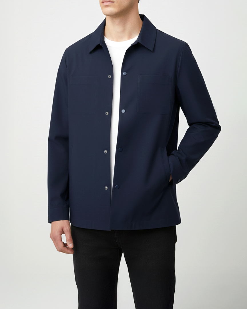 İtalyan stil slim fit mevsimlik mont lacivert T13472