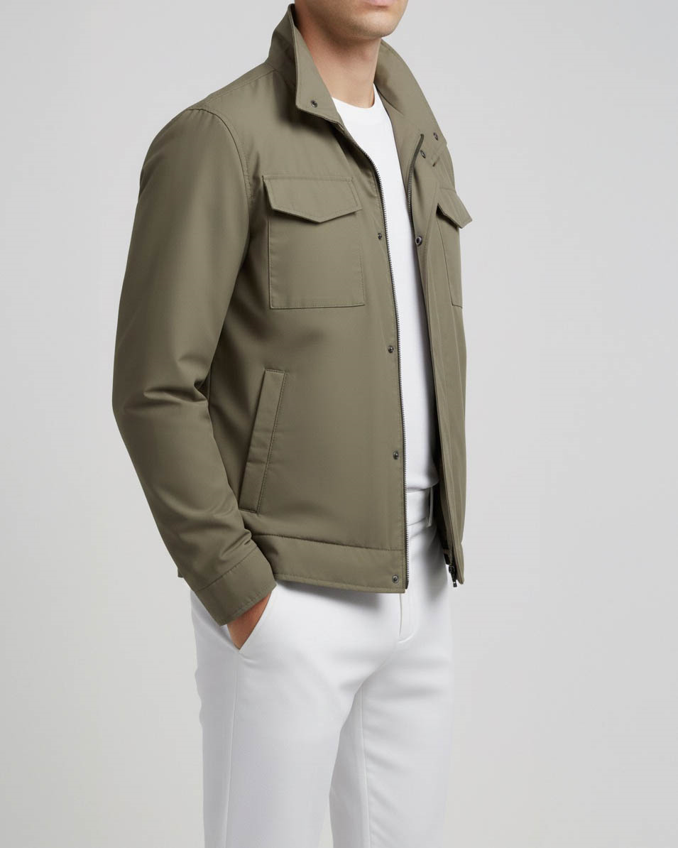 İtalyan stil slim fit erkek  mevsimlik mont camel T13611