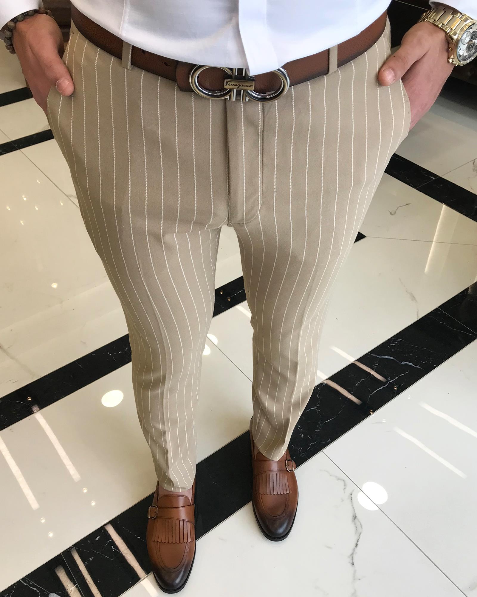 Buy Men Checked Italian Trousers online  Looksgudin