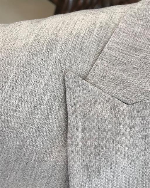 Italian style slim fit jacket vest pant suit gray T9088