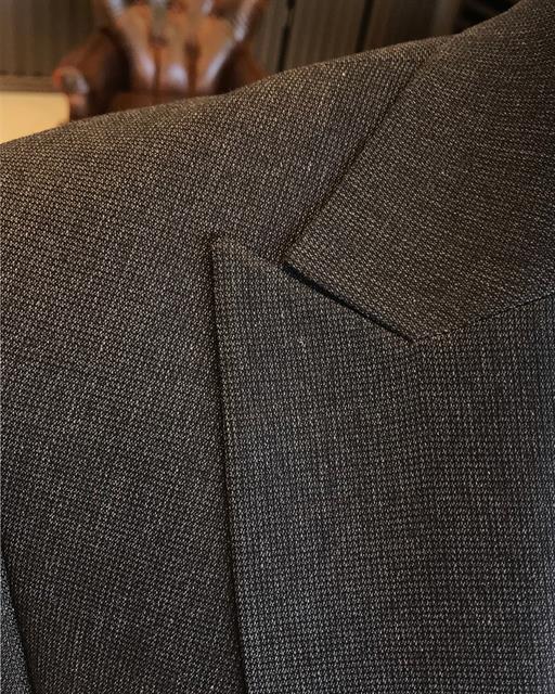 Italian Style Slim Fit Men's Jacket Vest Trousers Suit Anthracit T9038