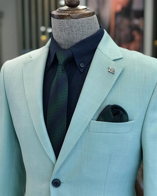 Italian Style Single Jacket Green T7705