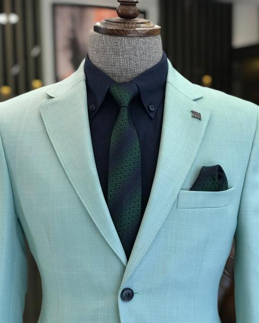 Italian Style Single Jacket Green T7705
