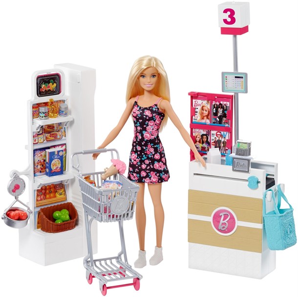 Barbie Süpermarkette Oyun Seti FRP01 - Toysall