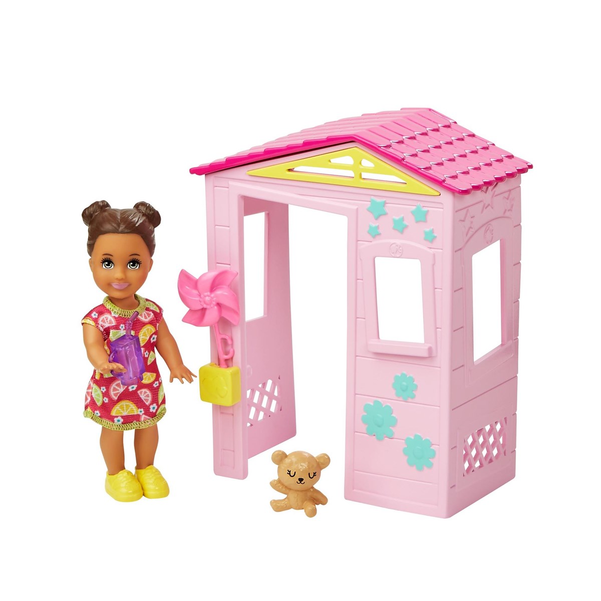 Barbie Bebek Bakıcısı Temalı Oyun Setleri Pembe Evli, Bebekli Set  FXG94-GRP15 | Toysall