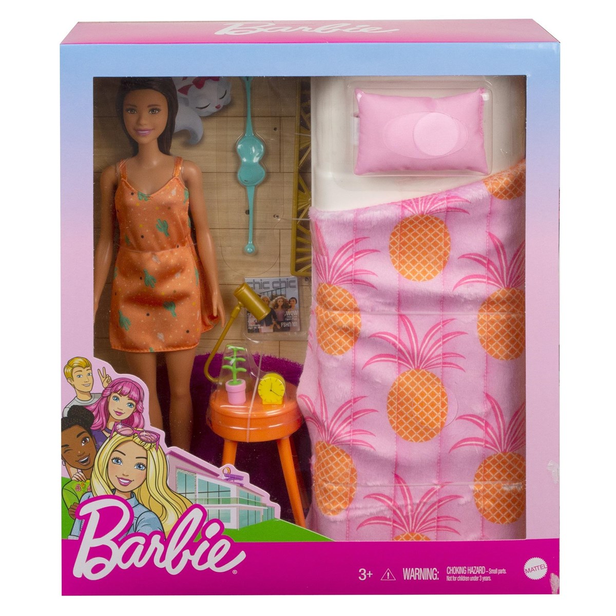 Barbie Bebek ve Yatak Odası Oyun Seti GTD87-GRG86 | Toysall