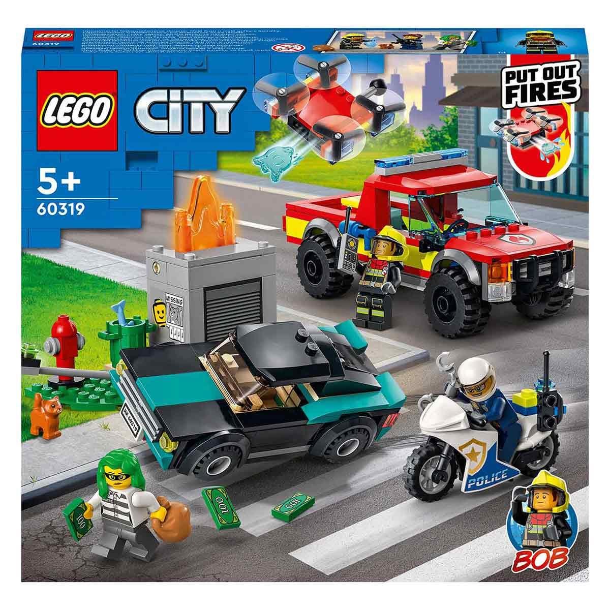 Lego City İtfaiye Kurtarma Operasyonu ve Polis Takibi 60319 | Toysall