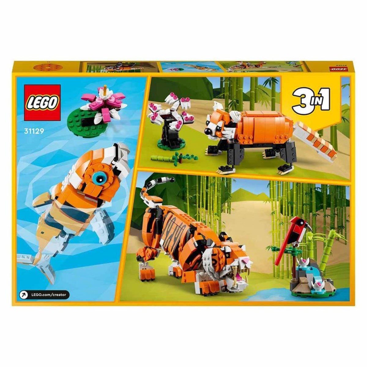 Lego Creator 3'ü 1 Arada Muhteşem Kaplan 31129 - Toysall