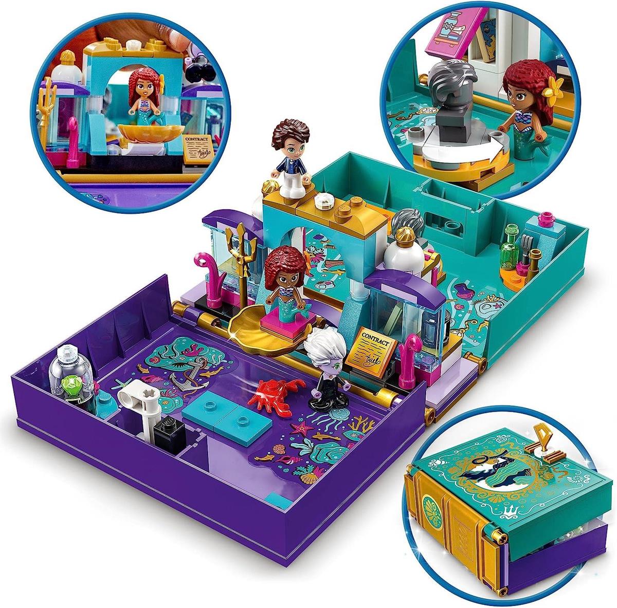 Lego Disney Küçük Deniz Kızı Hikaye Kitabı 43213 - Toysall