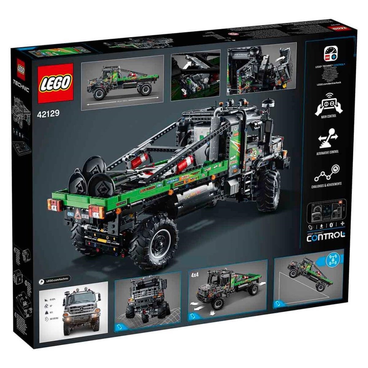 Lego Technic 4x4 Mercedes-Benz Zetros Kamyon 42129 | Toysall
