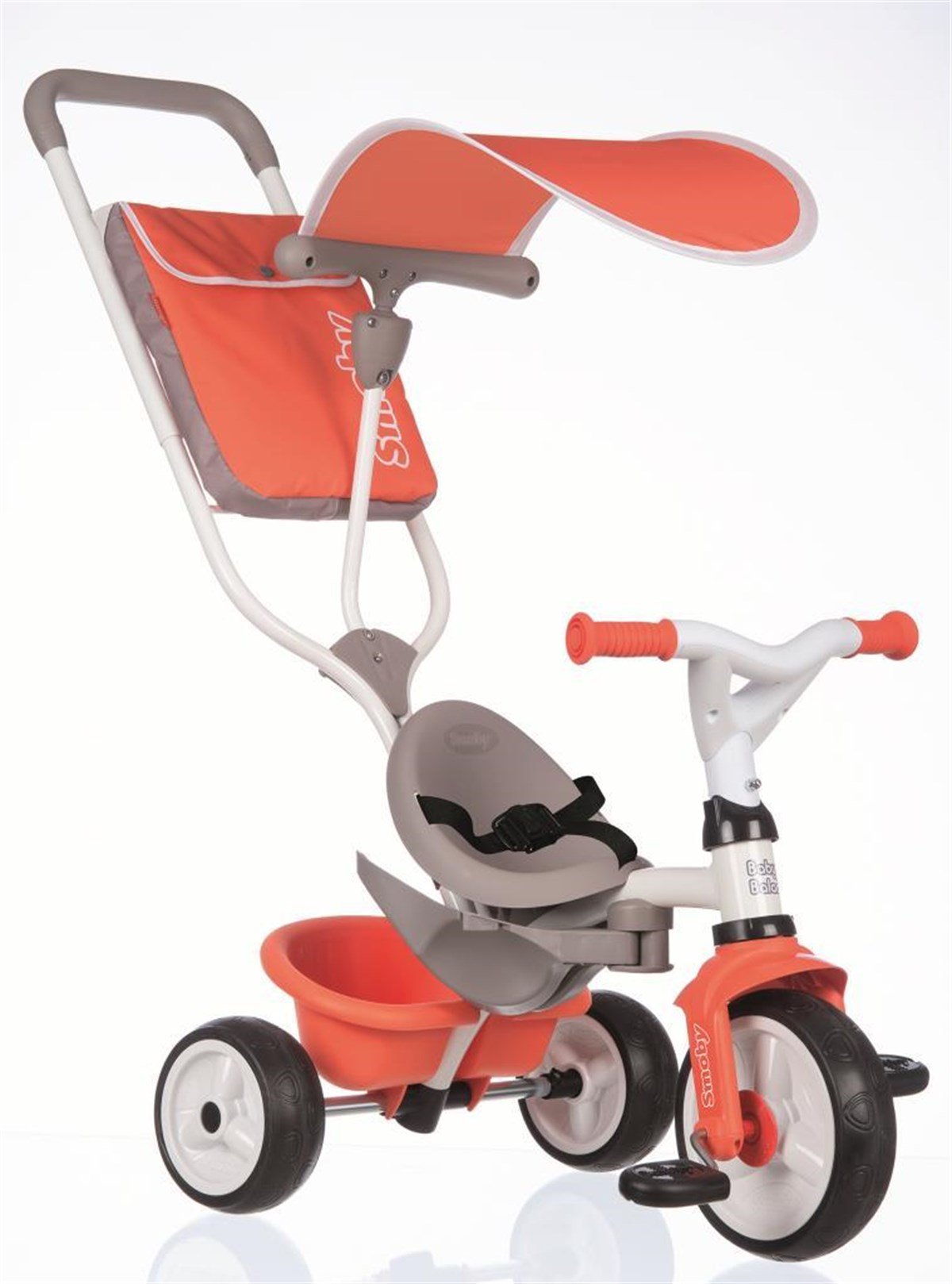 Smoby 3 Tekerlekli Çocuk Bisikleti 3'ü1 Arada Set - Kırmızı 741105 | Toysall