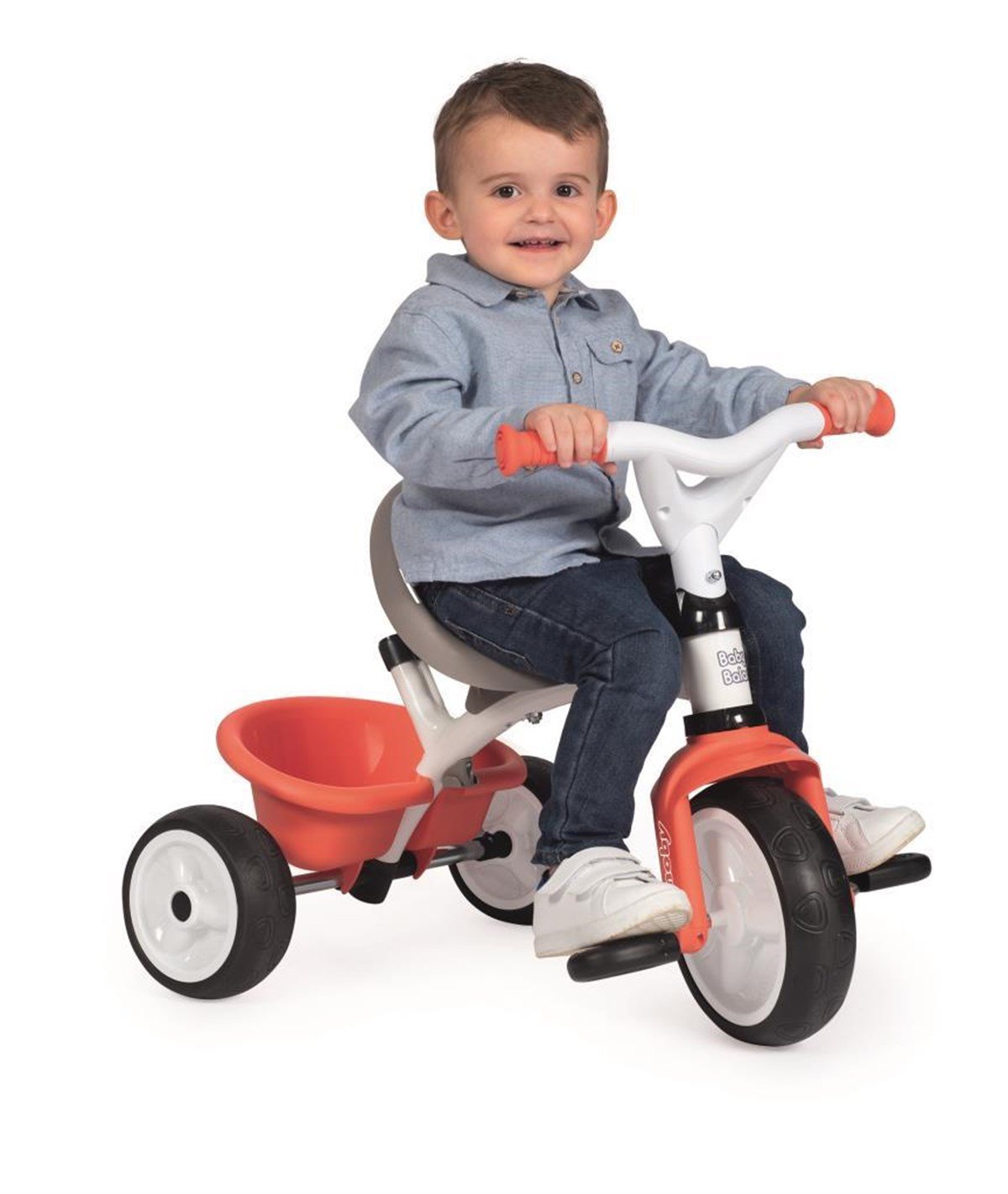 Smoby 3 Tekerlekli Çocuk Bisikleti 3'ü1 Arada Set - Kırmızı 741105 | Toysall