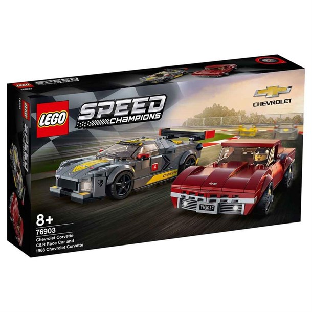 Lego Speed Champions Chevrolet Corvette C8.R Yarış Arabası ve 1968 Chevrolet Corvette 76903 Lego Speed Champions Chevrolet Corvette C8.R Yarış Arabası ve 1968 Chevrolet Corvette 76903