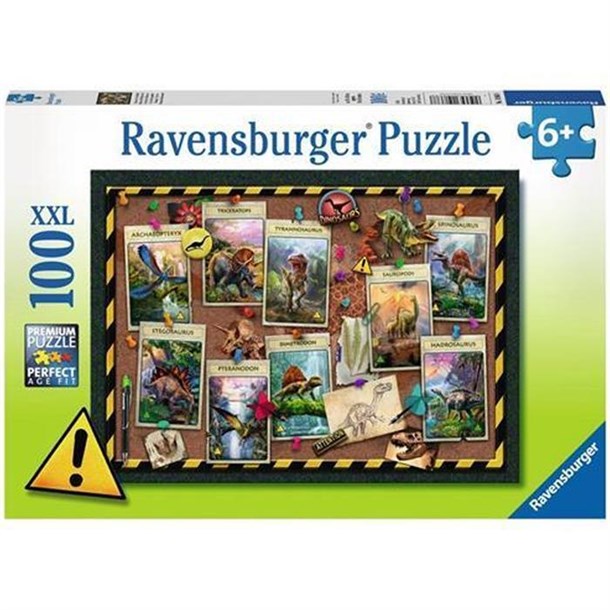 Ravensburger 100 Parça Puzzle Dinosaurs 108688