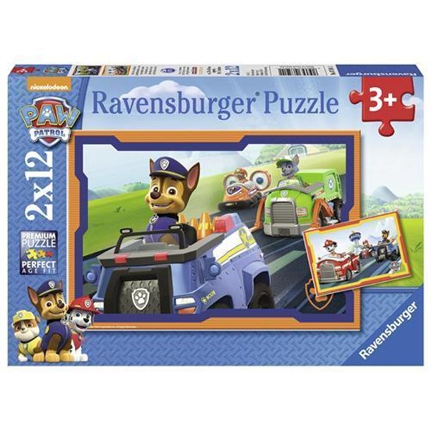 Ravensburger 2x12 Parça Puzzle Paw Patrol im Einsatz 075911