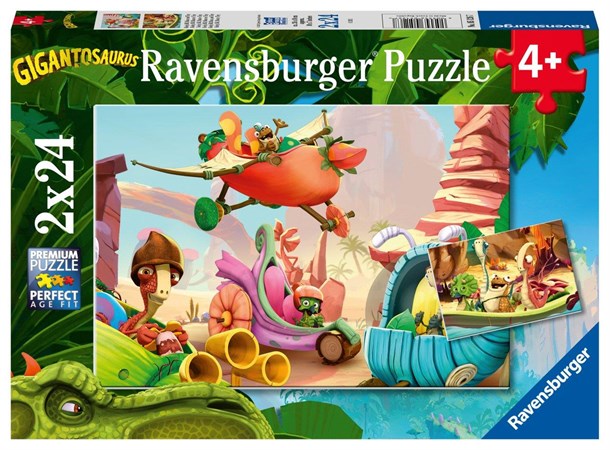 Ravensburger 2x24 Parça Puzzle Gigantosaurus 051267