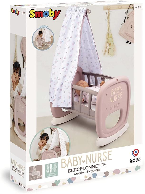 Smoby Baby Nurse Bebek Mama Sandalyesi Leylak-Gri 220370 - Toysall