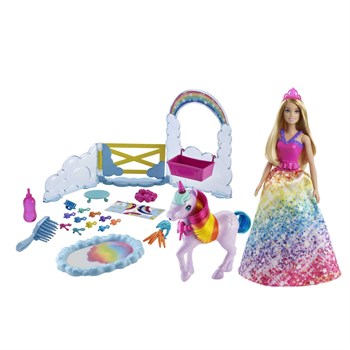 Barbie Dreamtopia Bebek ve Tek Boynuzlu At GTG01 - Toysall