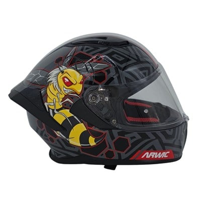 Arwic Çocuk Fullface Motosiklet Kaskı AR931 BEE Güneş Vizörlü ECE-R 22.06
