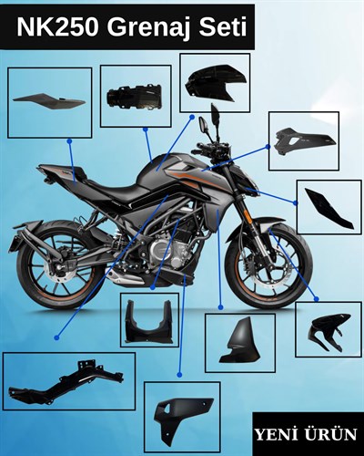 Cf Moto Nk250 Grenaj Seti Siyah