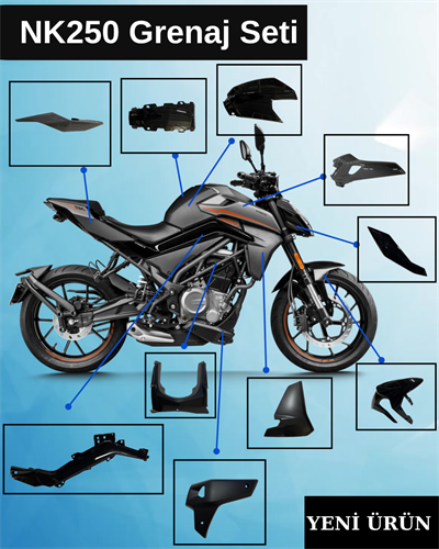 Cf Moto Nk250 Grenaj Seti Siyah