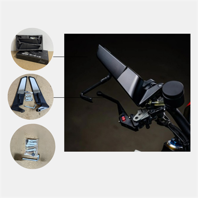 HMAPART H2 Gidon Bağlantılı Katlanabilir Ayna Takımı 8 mm - 10 mm (B)