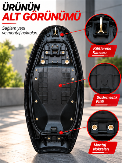 HMAPART Honda Pcx Spor Koltuk Karbon 2021-2026