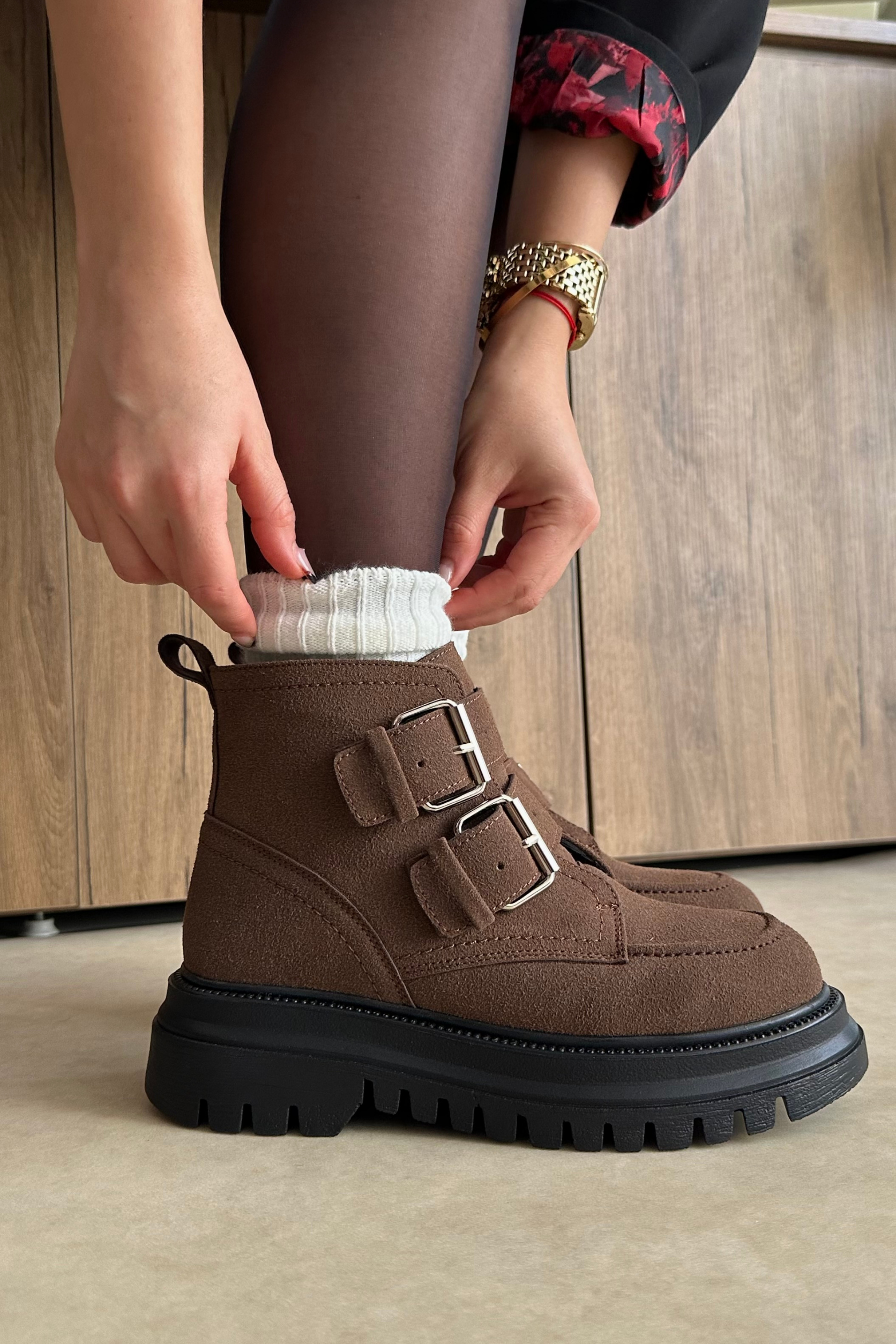 Kadın Bot KAHVE SÜET