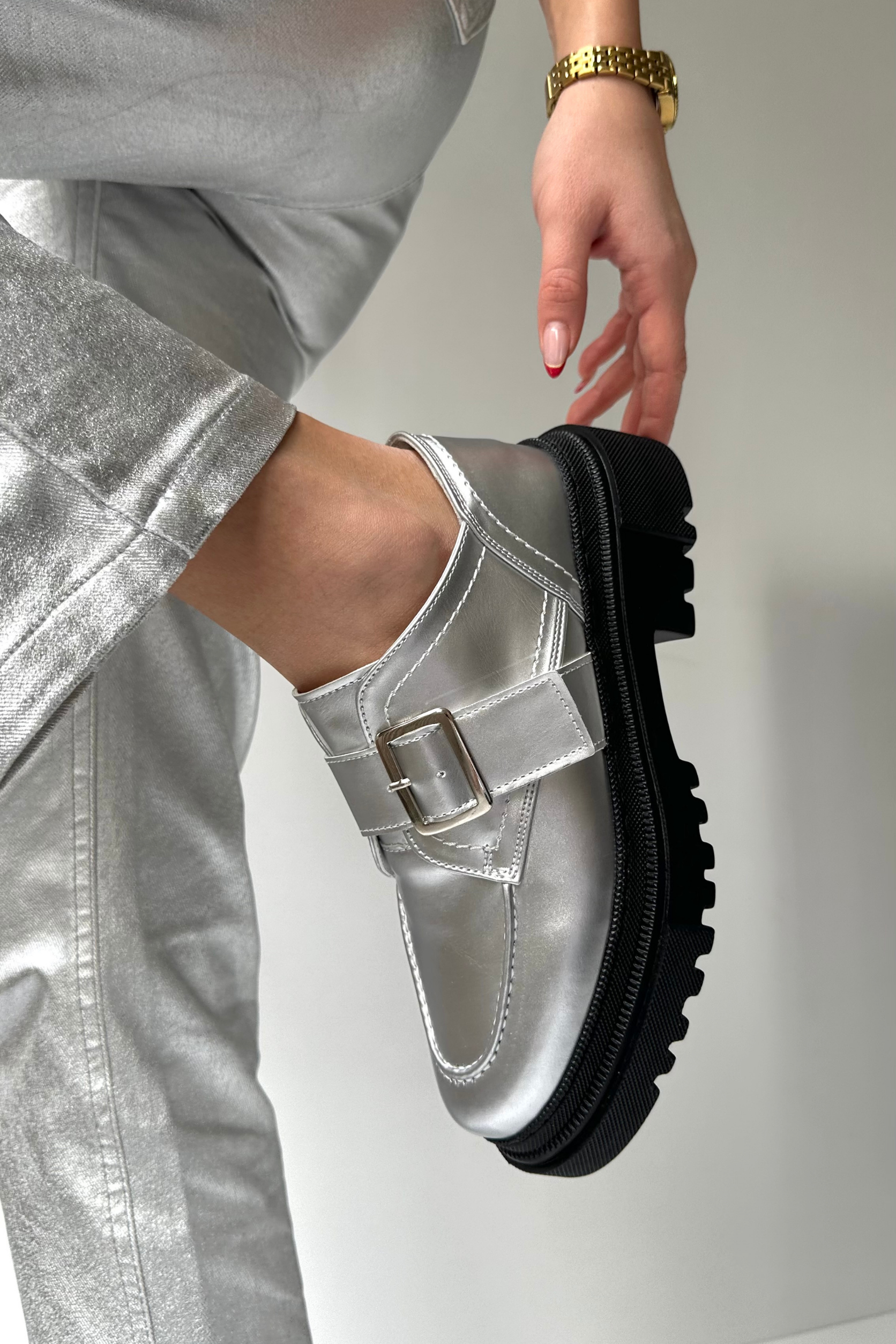 Kadın Makosen Ayakkabı GÜMÜŞ