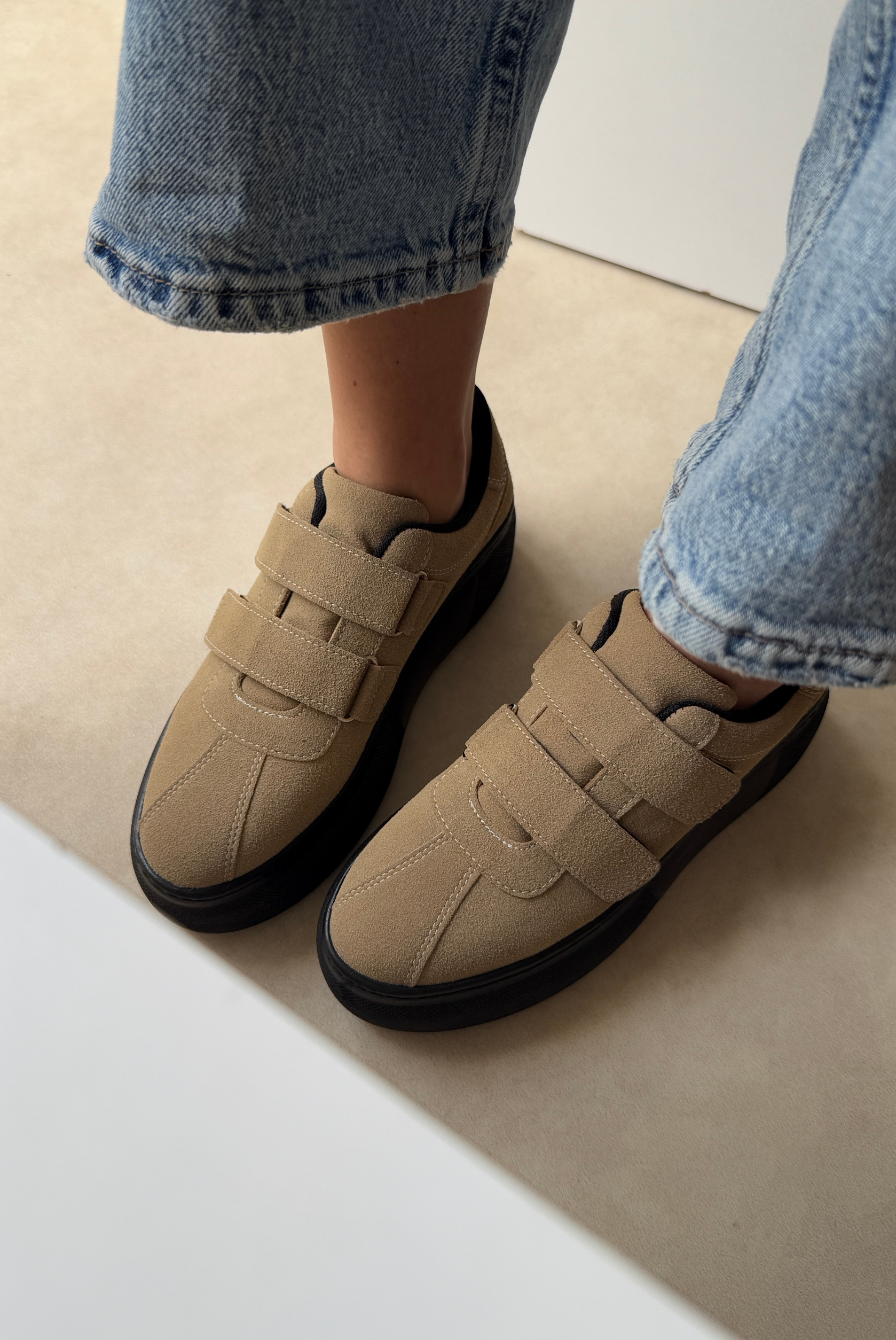 Kadın Spor Ayakkabı BEJ SÜET