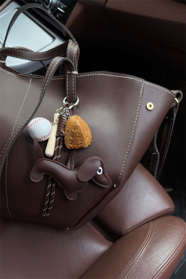 Çanta Aksesuar Charm DOG BROWN
