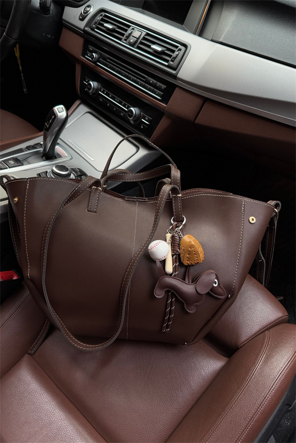 Çanta Aksesuar Charm DOG BROWN