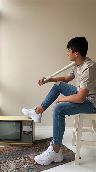 Erkek Spor Ayakkabı BEYAZ