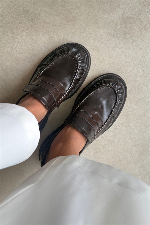 Kadın Loafer ACI KAHVE