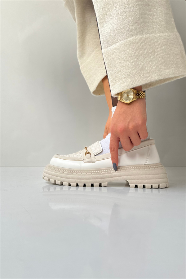 Kadın Loafer Ayakkabı BEJ