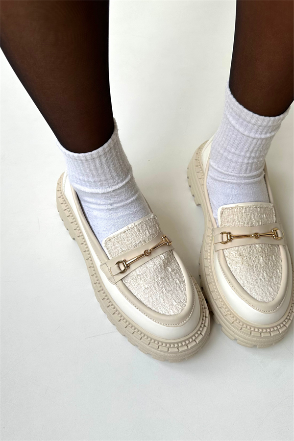 Kadın Loafer Ayakkabı BEJ