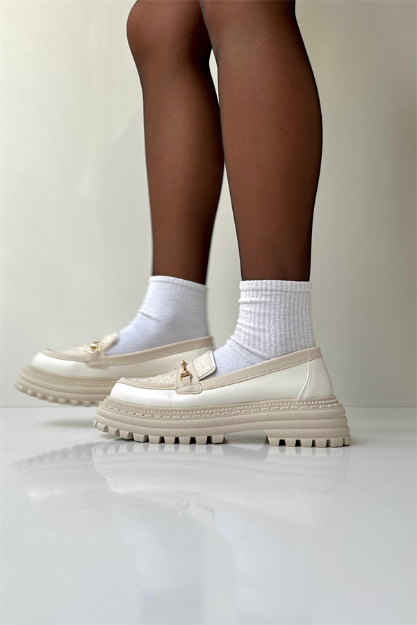 Kadın Loafer Ayakkabı BEJ