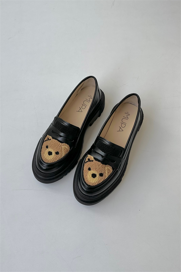 Kadın Loafer Ayakkabı SİYAH BEAR