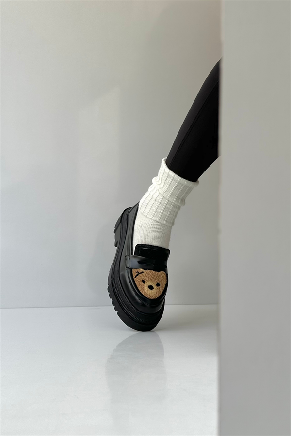 Kadın Loafer Ayakkabı SİYAH BEAR